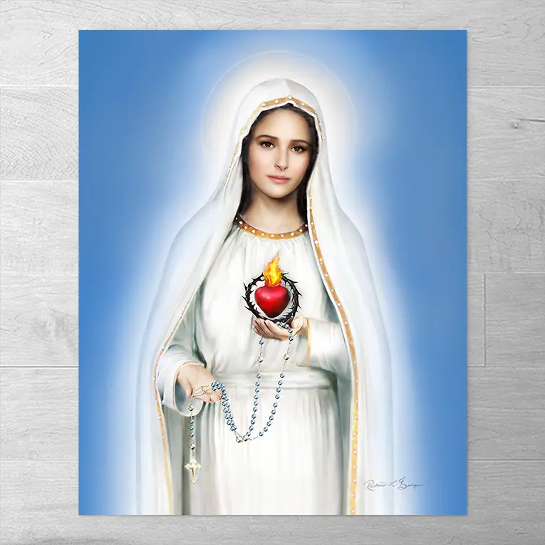 Our Lady of Fatima Fine Art Print Display image