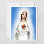 Our Lady of Fatima Note Card Front Pic Display Image