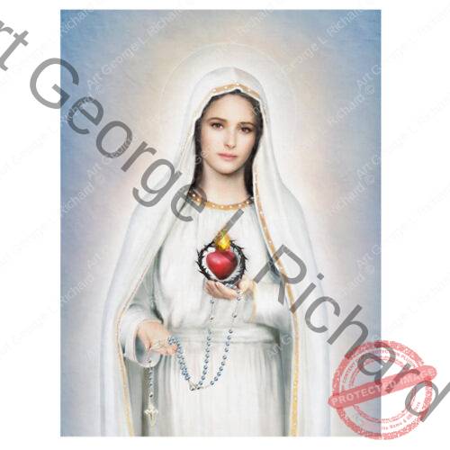 Our Lady Of Fatima, Immaculate Heart, Sherpa Fleece Blanket