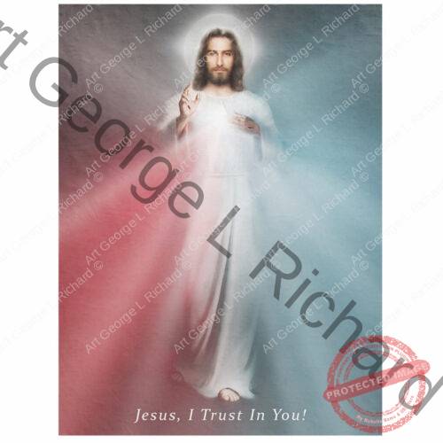 The Divine Mercy Image Sherpa Fleece Blanket
