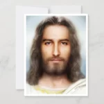 The Holy Face Note Card Front of Card Image Display