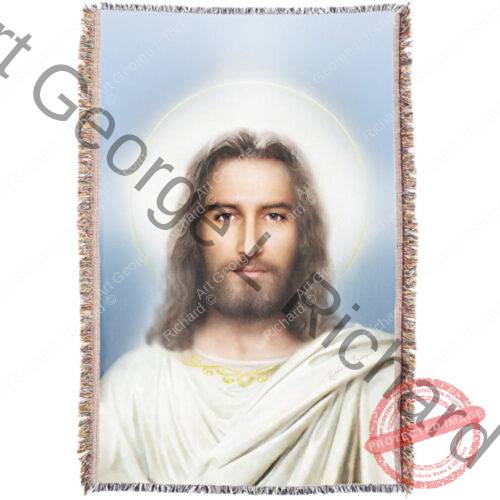 The Holy Face Woven Throw Blanket