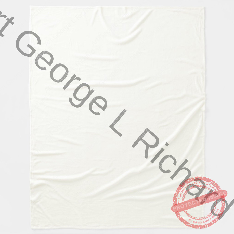 Our Lady of Medjugorje Fleece Blanket Back