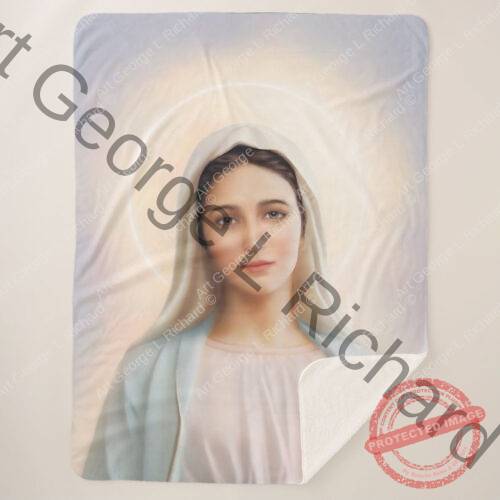 Our Lady of Tihaljina Display Sherpa Blanket front