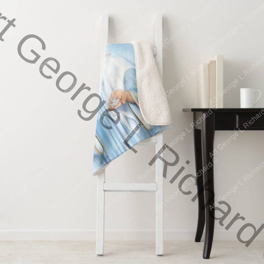 Sherpa Fleece Prayer Blanket