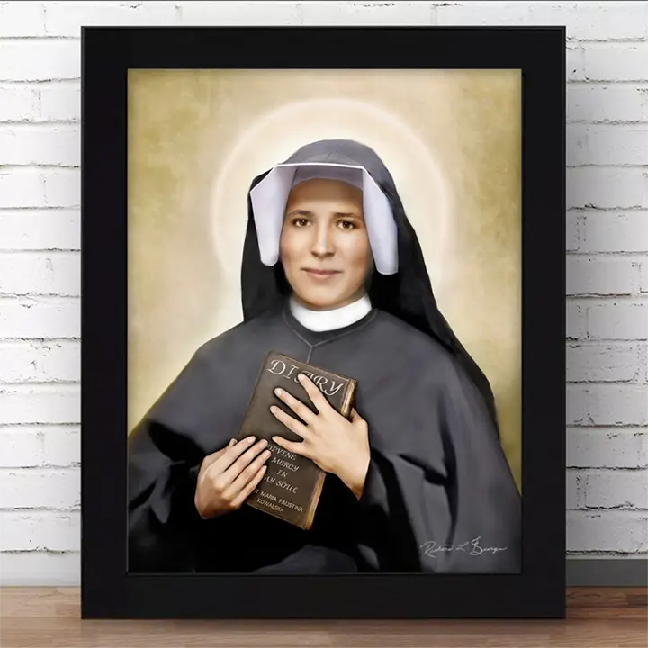 Saint Maria Faustina Kowalska Framed Fine Art Print