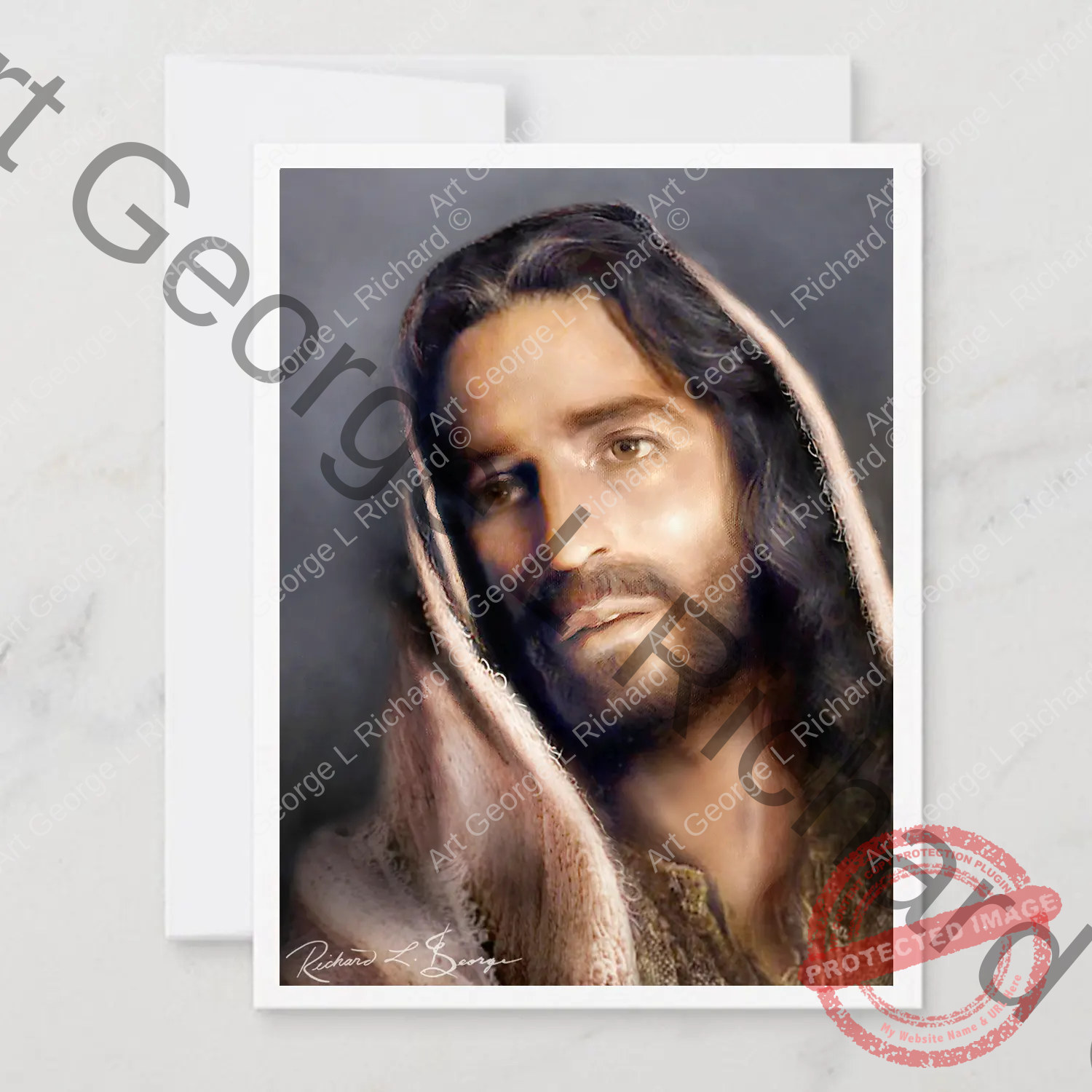 Portrait of the Christ Note Card (with envelope)