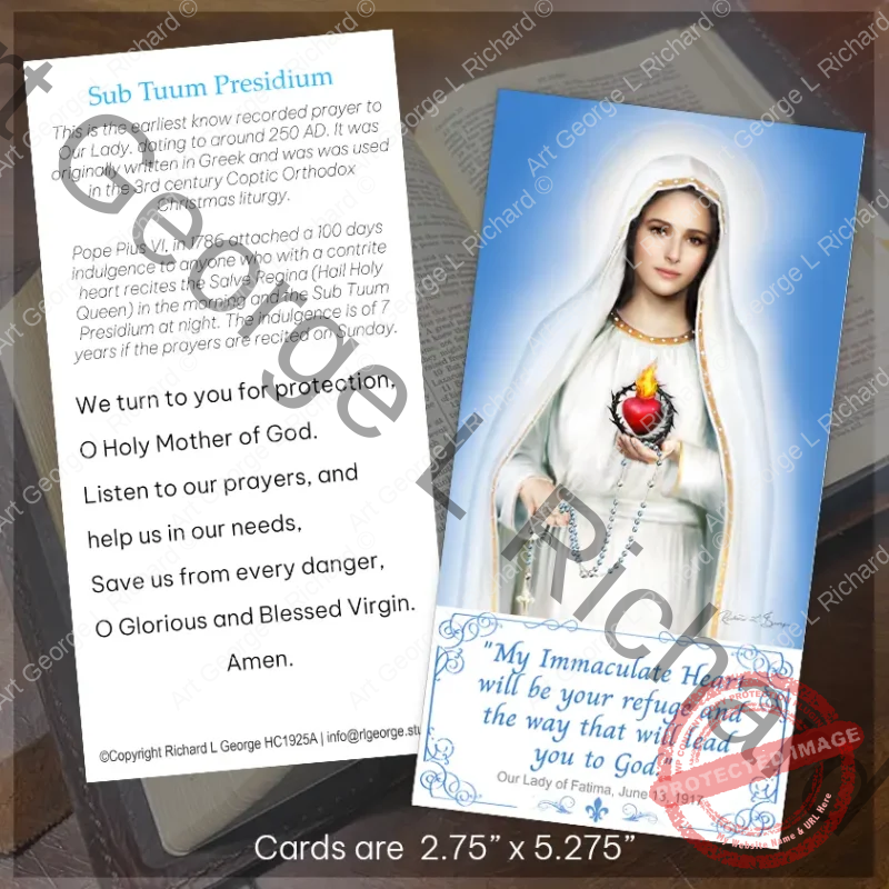 Bookmark Prayer Cards