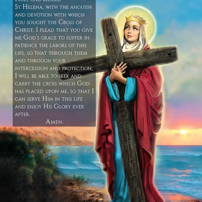 Saint Helena Finder of the True Cross Prayer Blanket Image