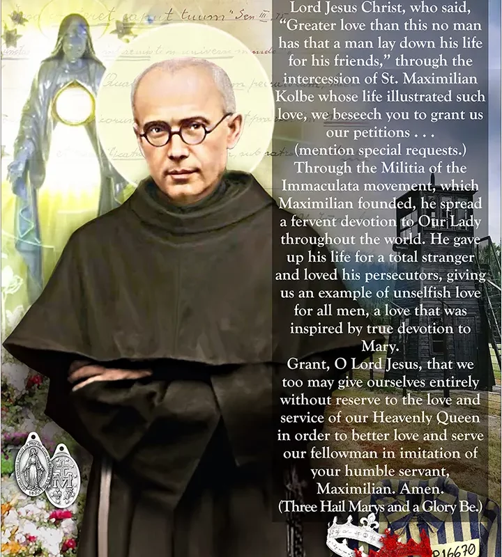 Saint_Maximilian_Maria_Kolbe Prayer Blanket Image