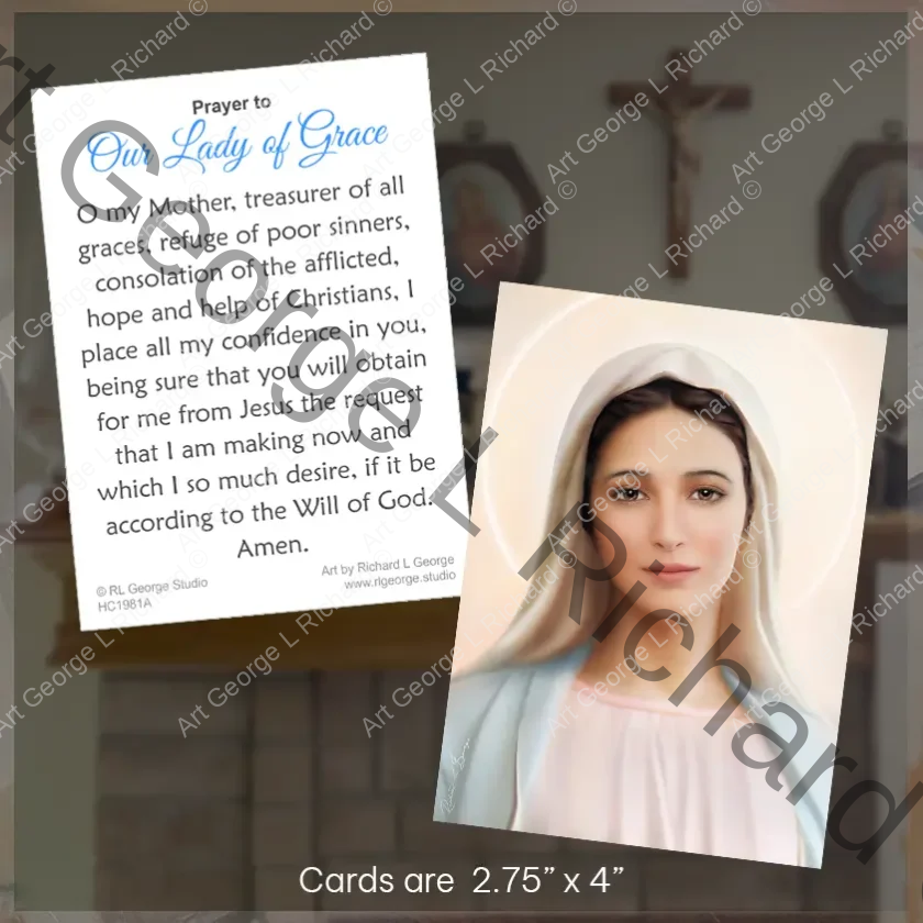 Catholic Art Devotional Prayer Cards