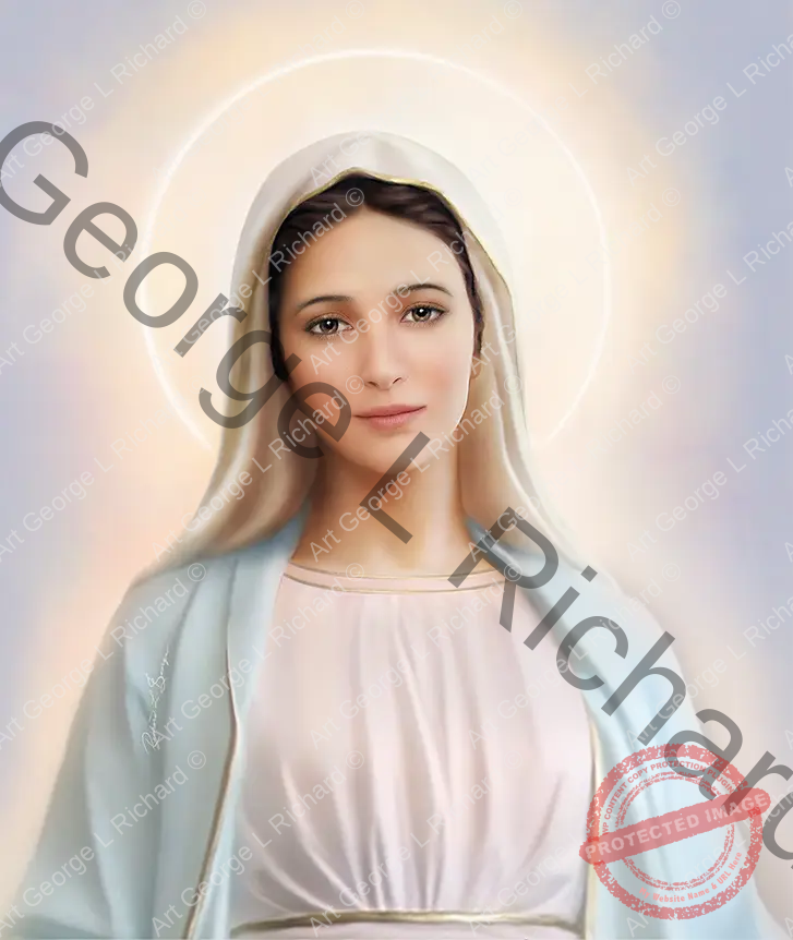 Our Lady of Tihaljina-Medjugorje Brown Eyes Display Image
