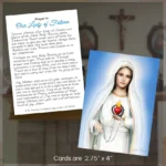 Our Lady of Fatima Prayer Card display image