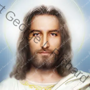 The Holy Face of Jesus Christ Religious Artwork By Artist R.L. George