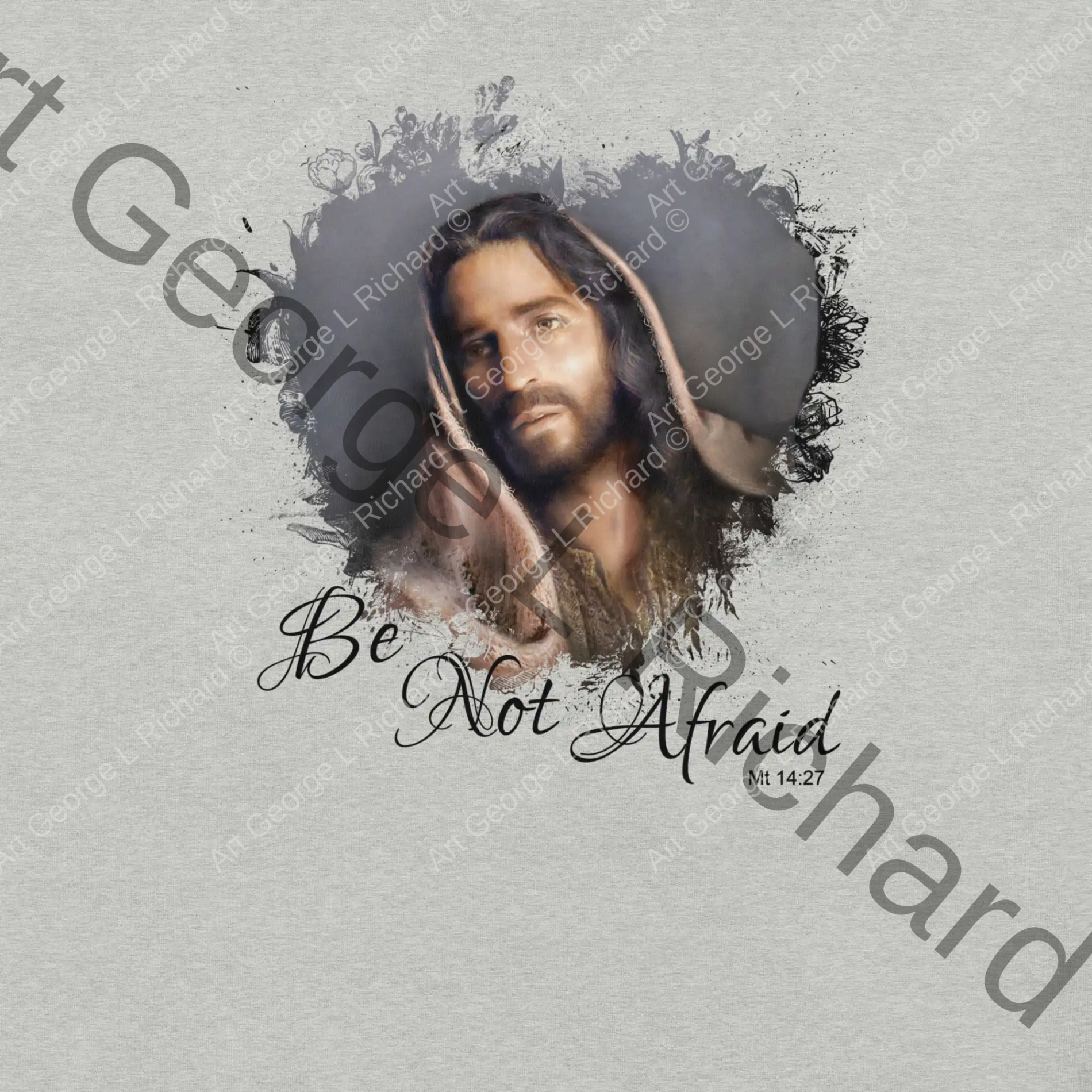 Portrait of Christ Be Not Afraid Unisex t-shirt