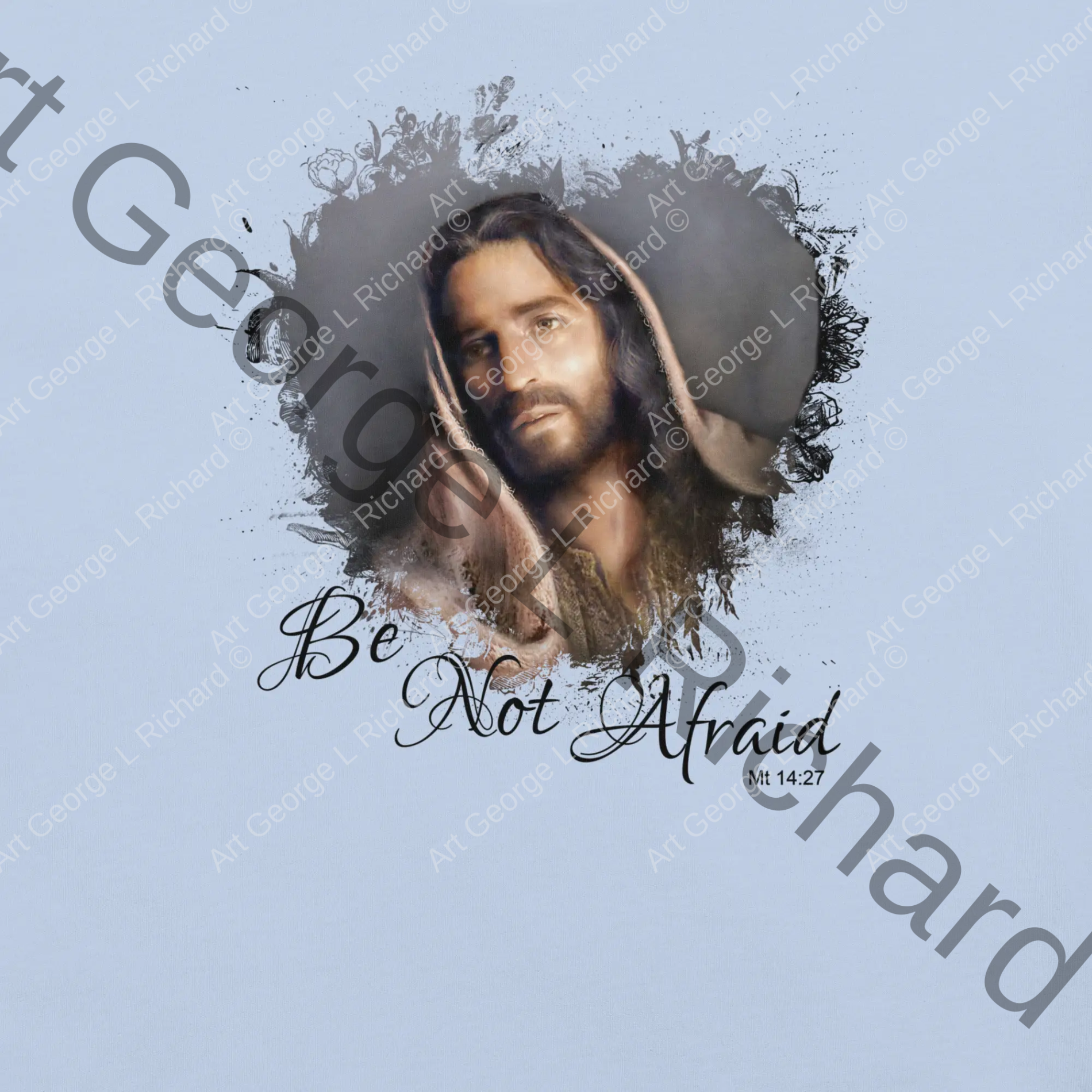 Portrait of Christ Be Not Afraid Unisex t-shirt - Image 2